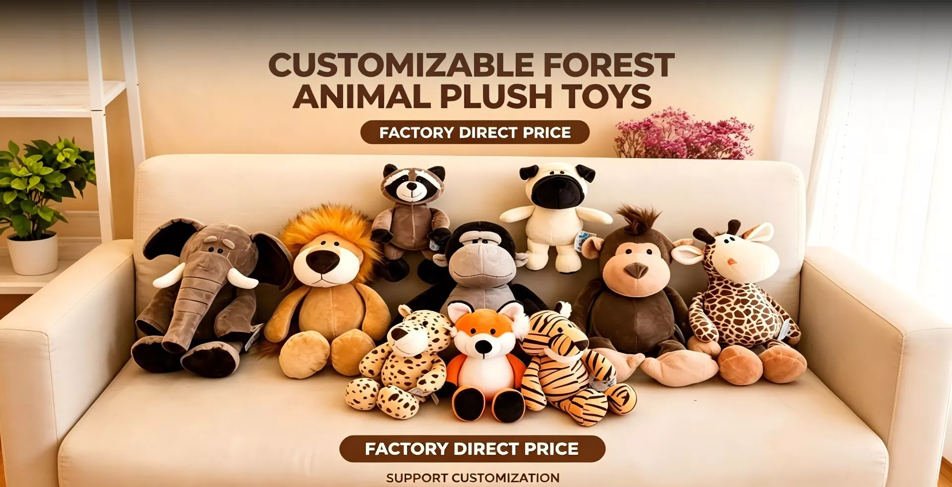 Fabricant de jouets en peluche personnalisés en Chine