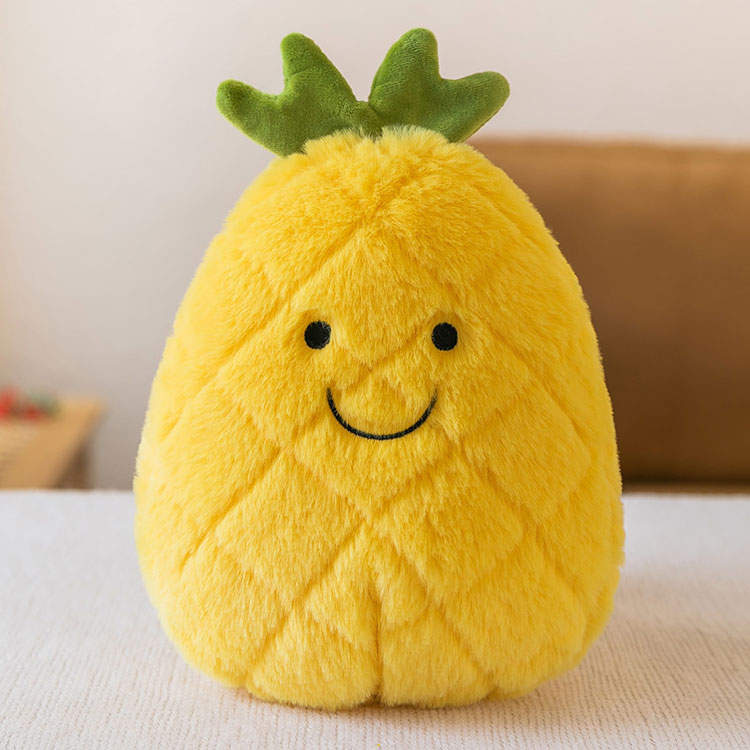 Oreiller moelleux en peluche ananas