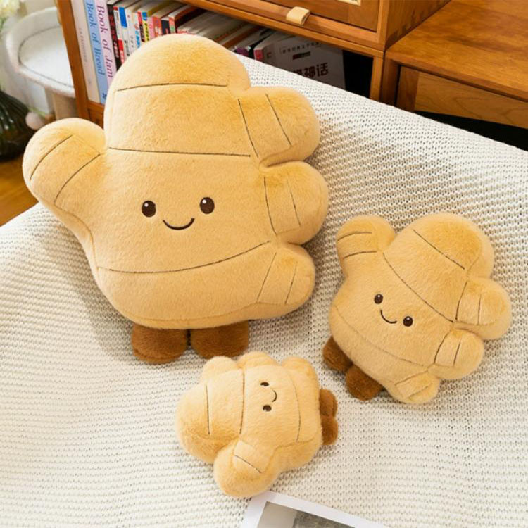 Jouet en peluche réaliste au gingembre avec jambes