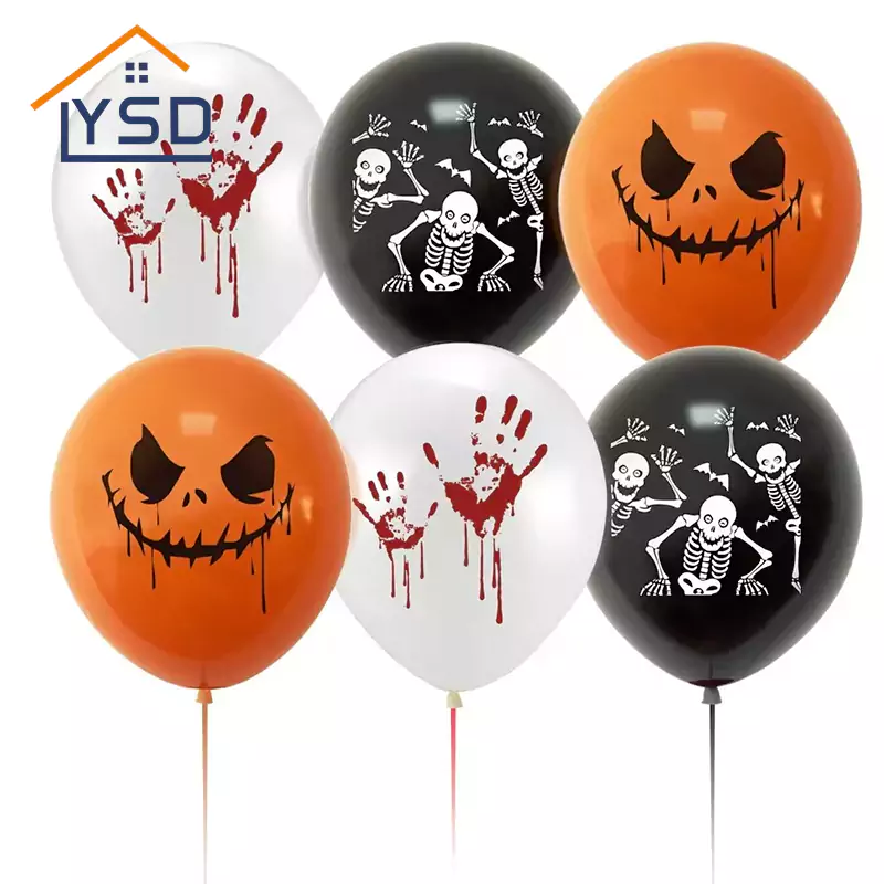 Ballons en latex imprimés pour Halloween