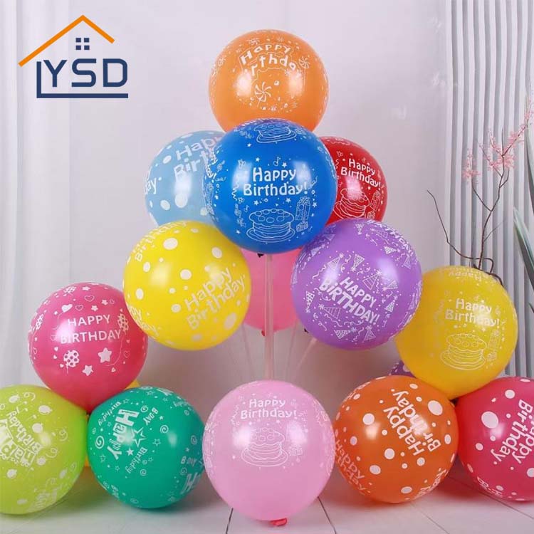 Ballons en latex imprimés joyeux anniversaire